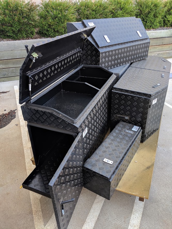 Aluminum storage boxes shop for caravans
